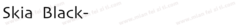 Skia Black字体下载字体转换